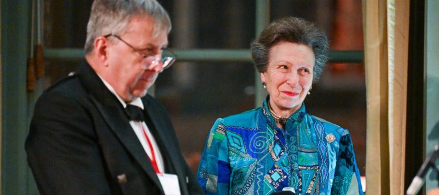 Image of Her Royal Highness Princess Anne at the University of Edinburgh Chancellor's Award Dinner in October 2023