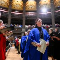 Procession being led into McEwan Hall